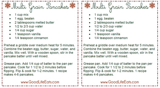 how pancakelabel pancake mix quick  to make