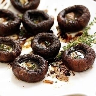 Balsamic And Thyme Roasted Portabella Mushrooms | Good Life Eats