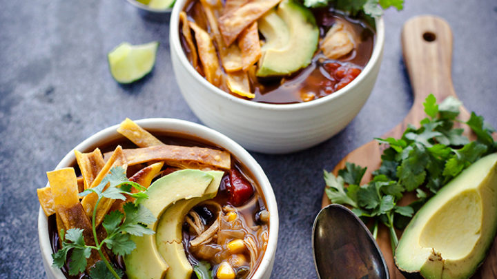 Easy Chicken Tortilla Soup with Rice - My Sequined Life