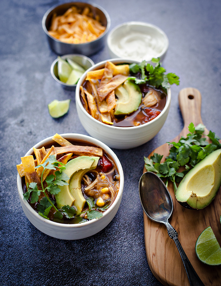 Chicken Tortilla Soup - Eat Yourself Skinny