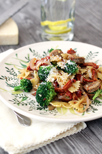 Bow Tie Pasta with Sausage & Broccoli | Good Life Eats