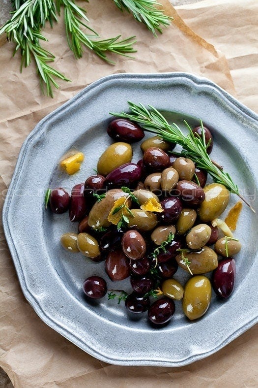 Easy Marinated Olives Appetizer Good Life Eats