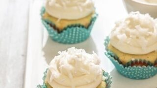 Coconut Lime Cupcakes with Coconut Lime Cream Cheese Frosting