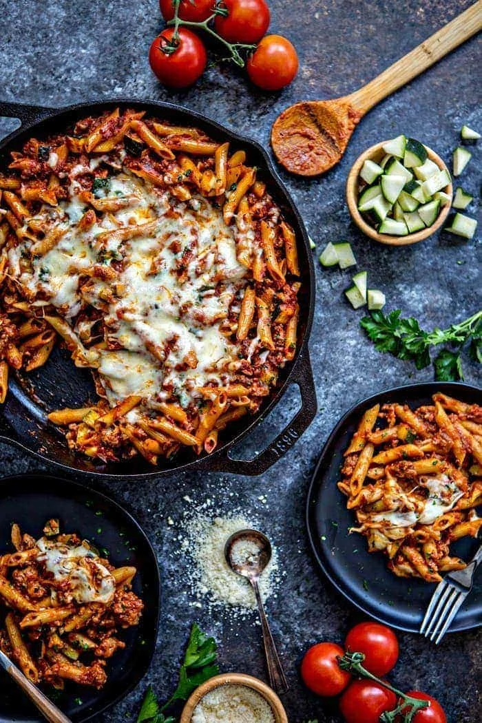 Easy Baked Ziti With Meat Sauce Recipe Good Life Eats