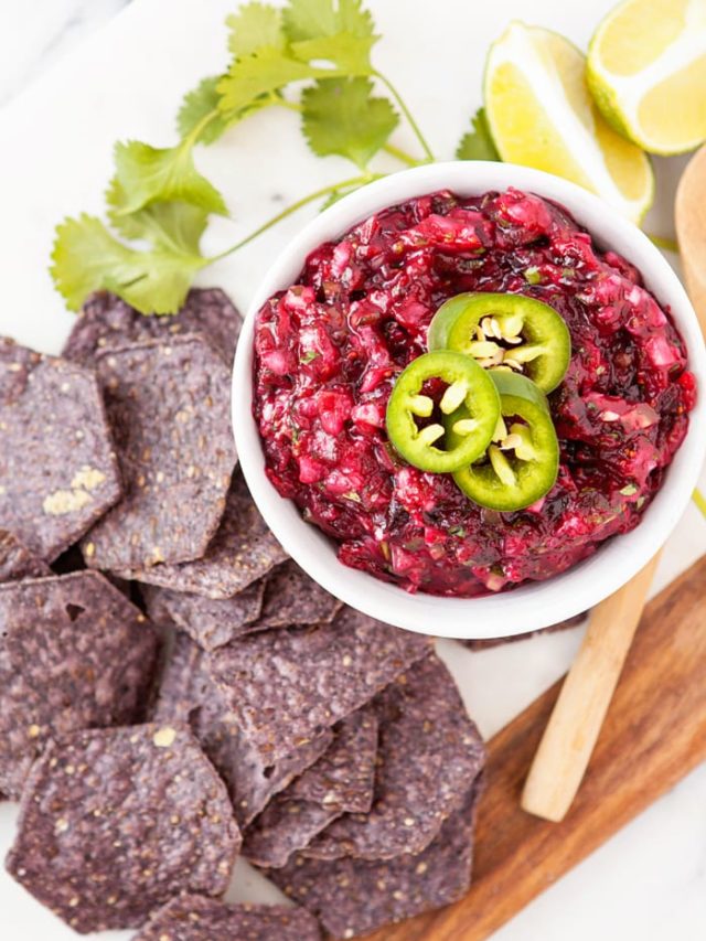 Roasted Cranberry Salsa