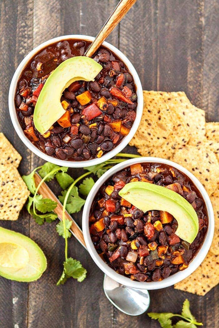 Vegetarian Roasted Butternut Squash Chili | Good Life Eats