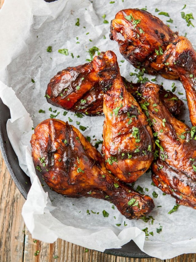 mango habanero bbq drumsticks