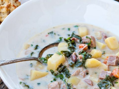 Slow Cooker Ham Soup Recipe With Potatoes Kale Good Life Eats