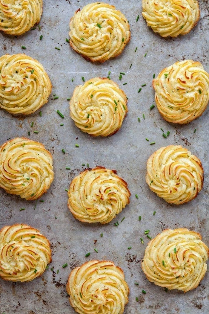 Duchess Potatoes Recipe Cream Cheese Chive Good Life Eats