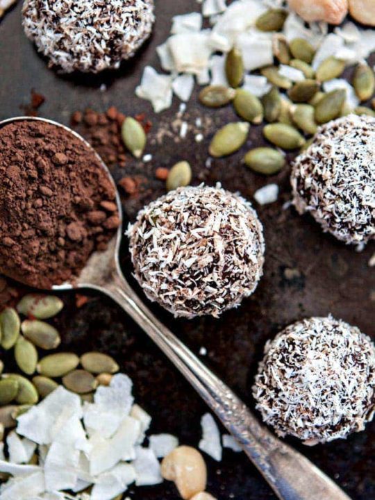 Chocolate Coconut Protein Balls will give you the energy that is needed