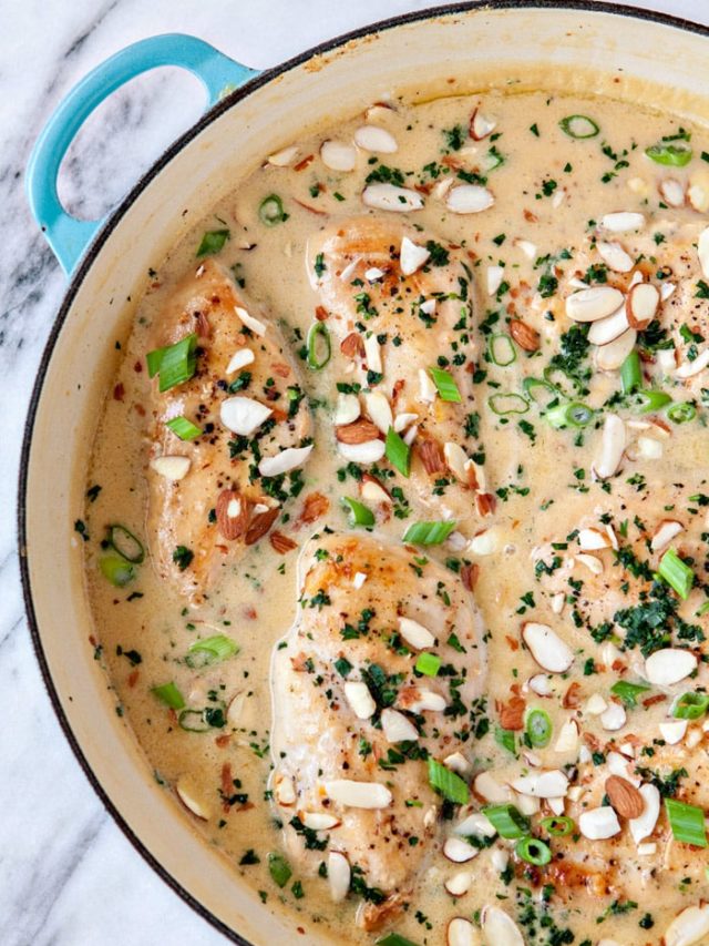 Creamy Orange Almond Chicken and Rice