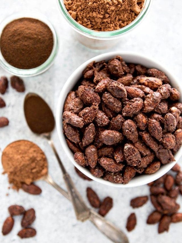 Mocha Roasted Almonds are an incredibly easy snack to make that will help you satisfy your sweet tooth without ransacking your healthy snacking goals.