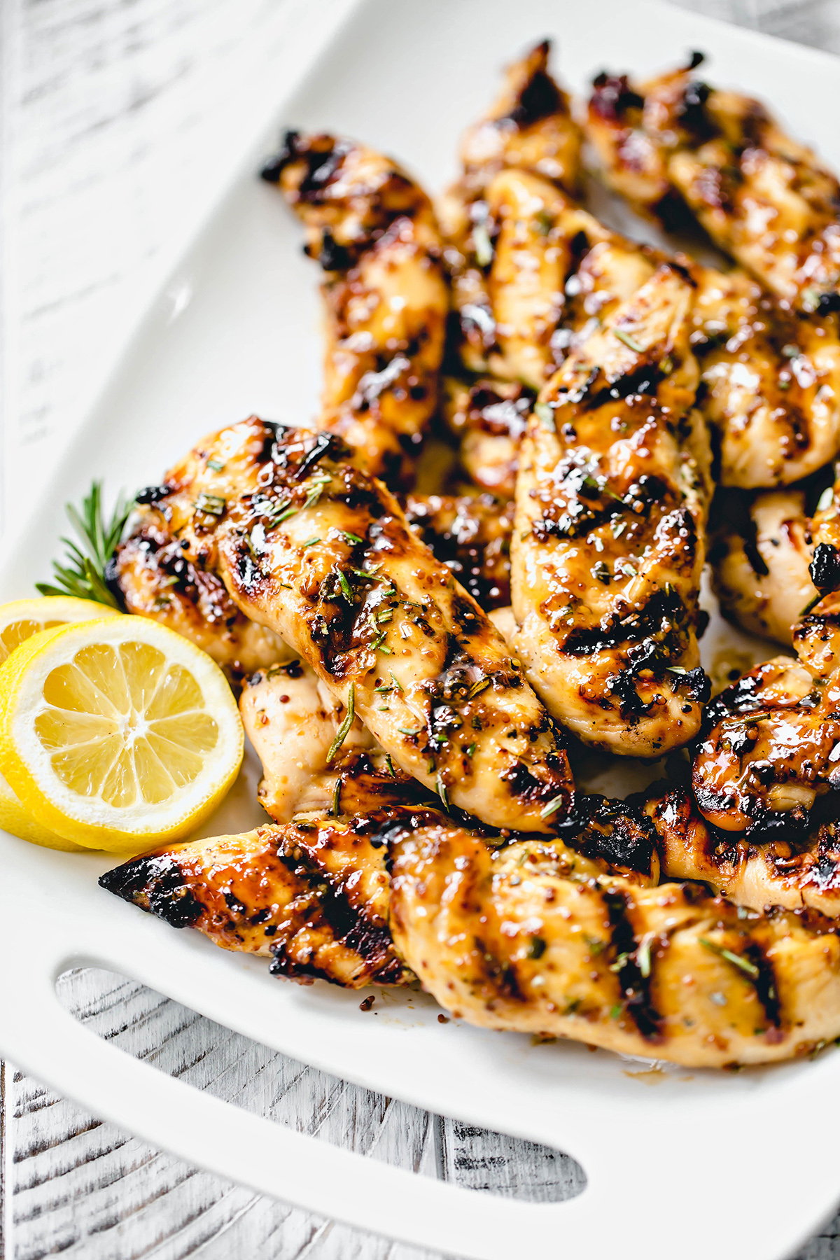 Grilled Honey Mustard Chicken Skewers • Salt & Lavender