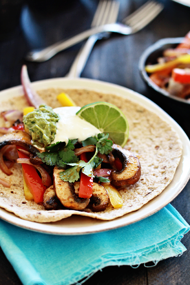 Vegetarian Fajitas With Mushrooms Good Life Eats