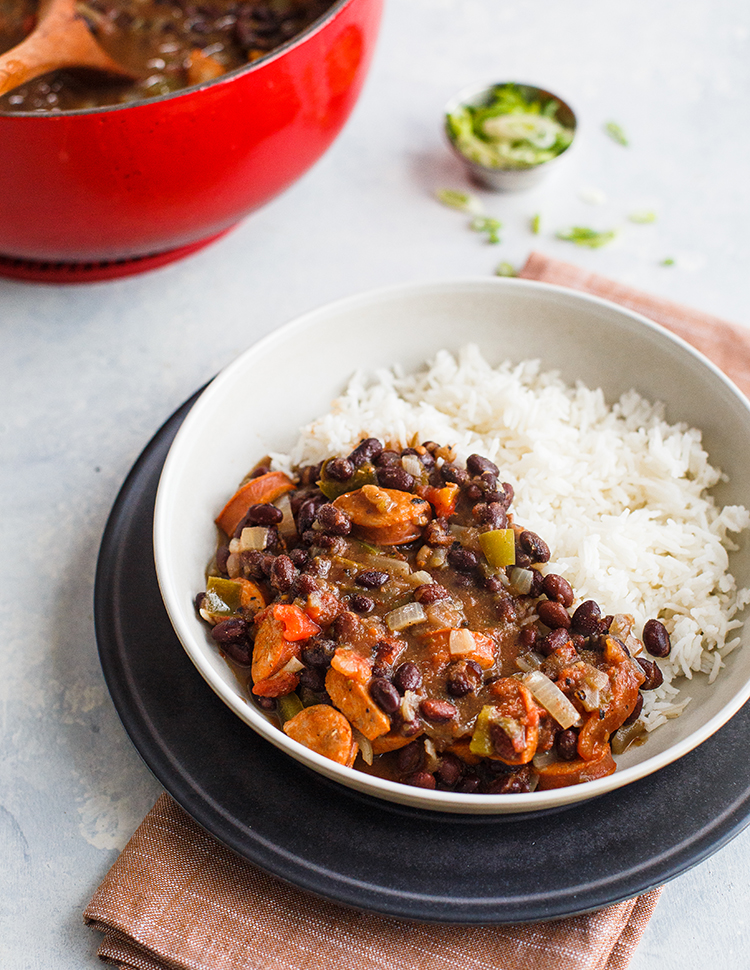 Easy Black Beans And Rice Recipe (with Smoked Sausage) 