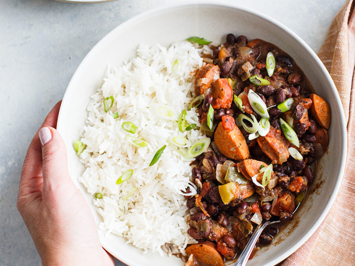 Instant pot black beans best sale and rice with sausage