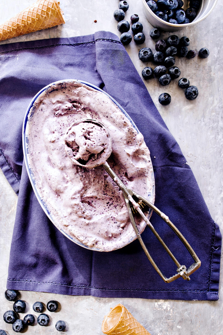 Easy No Churn Blueberry Cheesecake Ice Cream (So Good!) | Good Life Eats