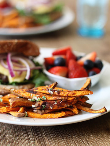 Grilled Sweet Potato Fries - Eating by Elaine