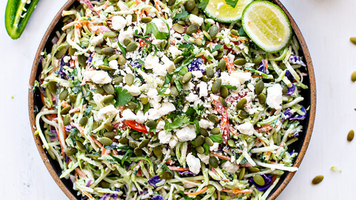 Cilantro Lime Cabbage Salad ⋆ Easy Mexican-Inspired Slaw Salad!