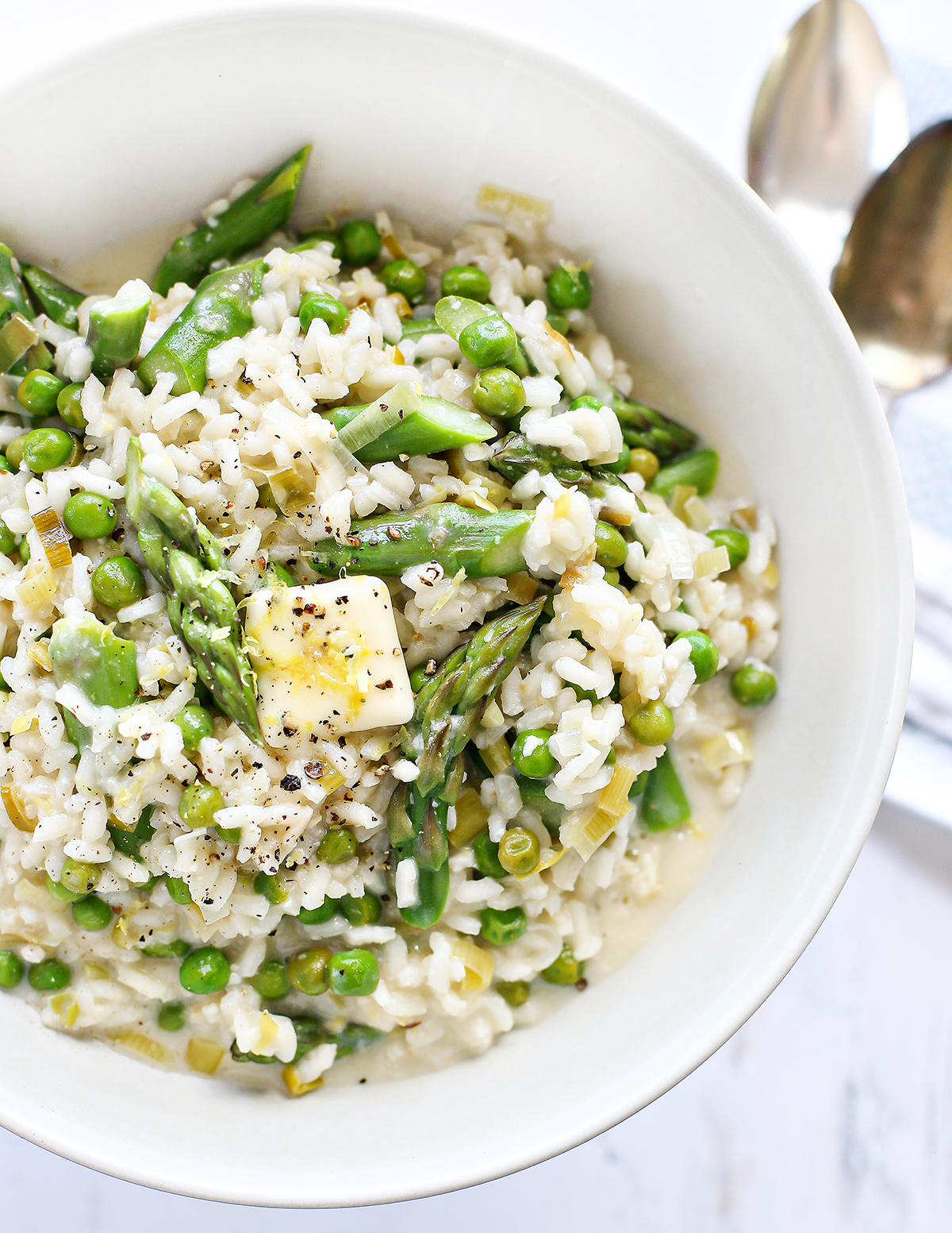 How To Make Asparagus Risotto (Delicious Risotto With Spring Vegetables ...