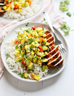 Caribbean Pineapple Salsa Chicken | Good Life Eats