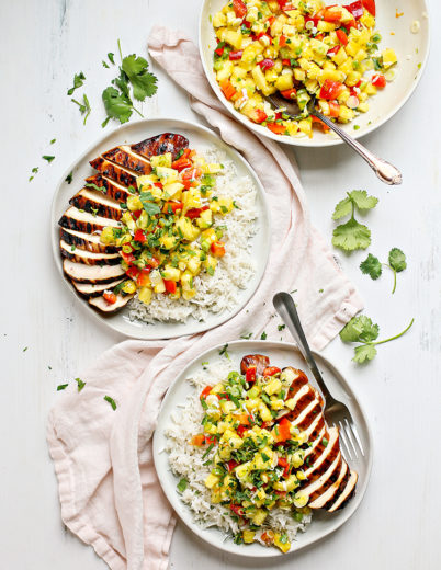 Caribbean Pineapple Salsa Chicken | Good Life Eats