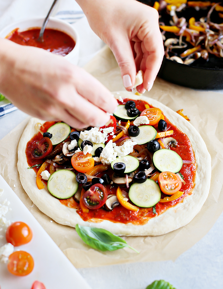 Supreme Vegetarian Pizza (So Easy!) | Good Life Eats