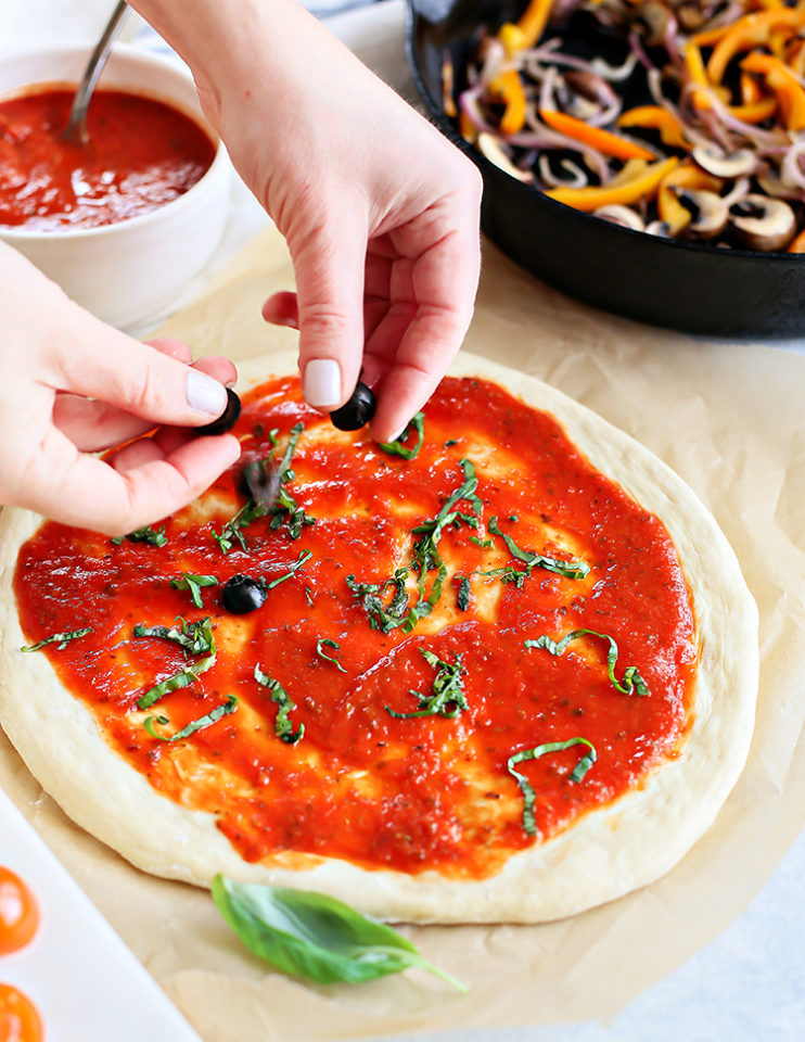 Supreme Vegetarian Pizza (So Easy!) | Good Life Eats