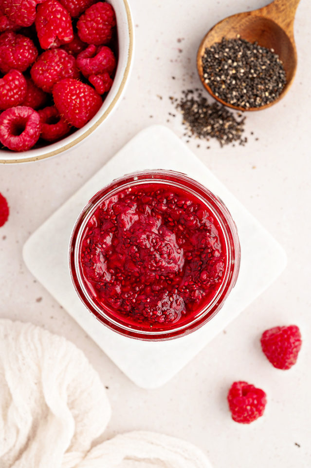 Homemade Raspberry Jam How To Make Raspberry Chia Seed Jam Good Life Eats 2959