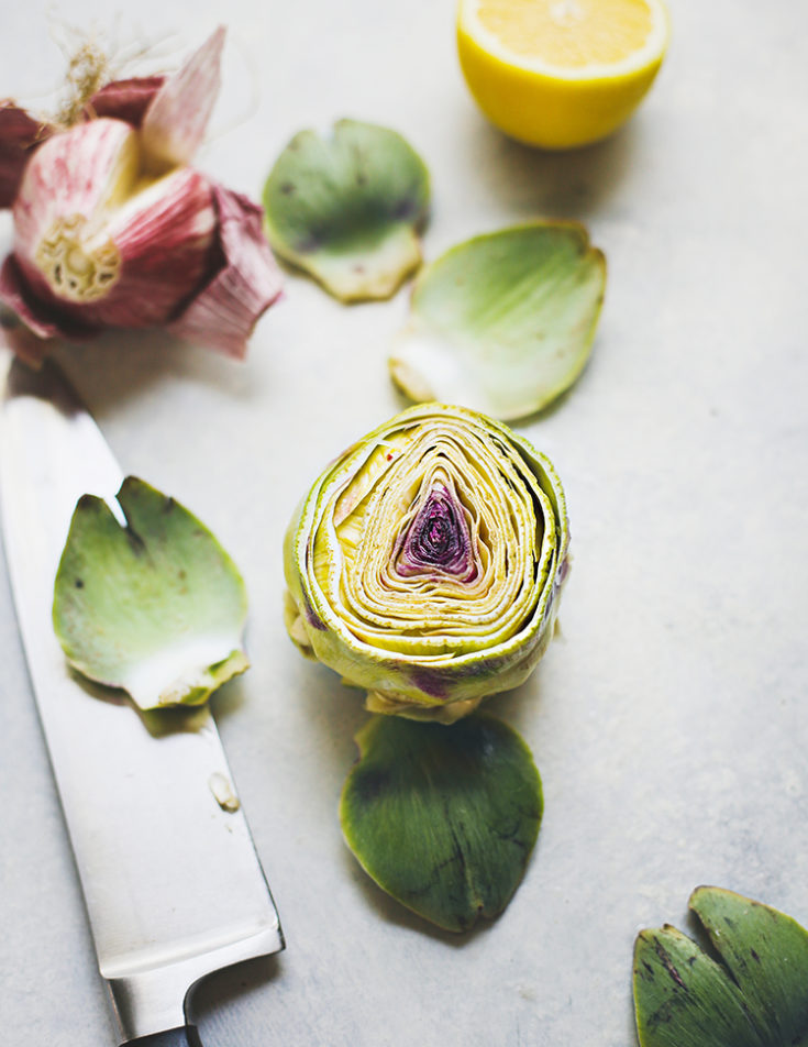 Grilled Baby Artichokes with Lemon | Good Life Eats