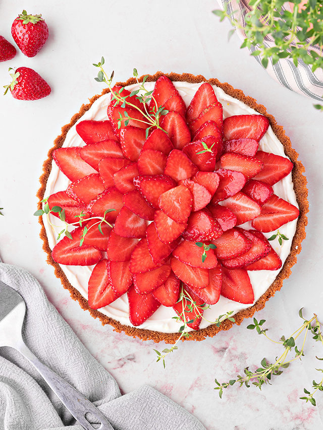 No Bake Strawberry Lemon Tart Perfect Summer Dessert Good Life Eats