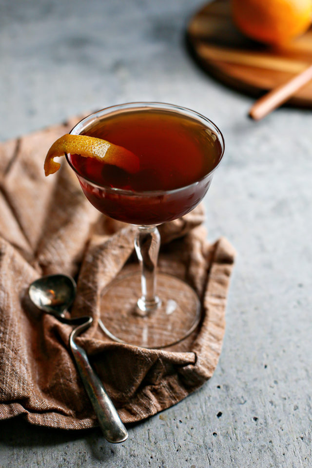 How To Make A Black Manhattan Cocktail Good Life Eats   Black Walnut Manhattan 640x960 