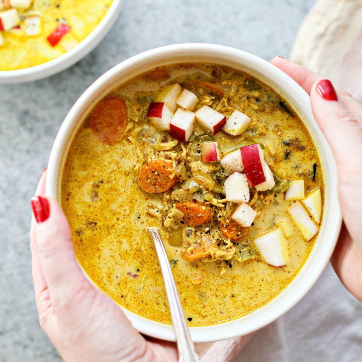 Sweet and Spicy Turkey Curry Soup | Good Life Eats