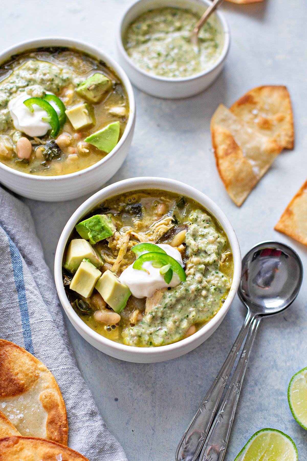 Chicken Chili Verde with White Beans (So Good!) | Good Life Eats