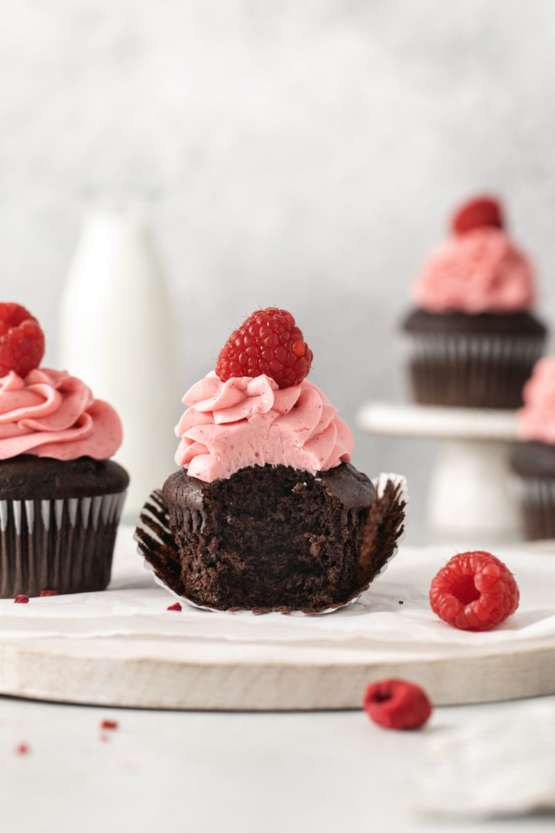 Chocolate Raspberry Cupcakes Recipe | Good Life Eats