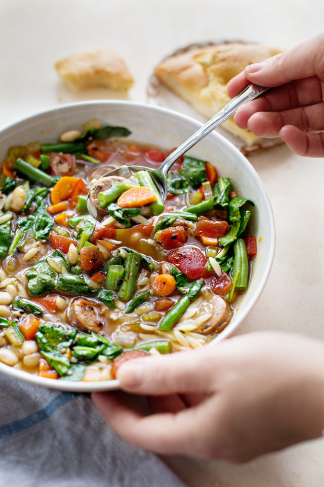 Italian Sausage Soup with Orzo | Good Life Eats