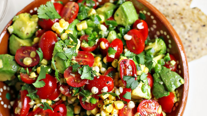 Corn, Tomato, Avocado, and Sugar Snap Pea Salad – Pam's Kitchen