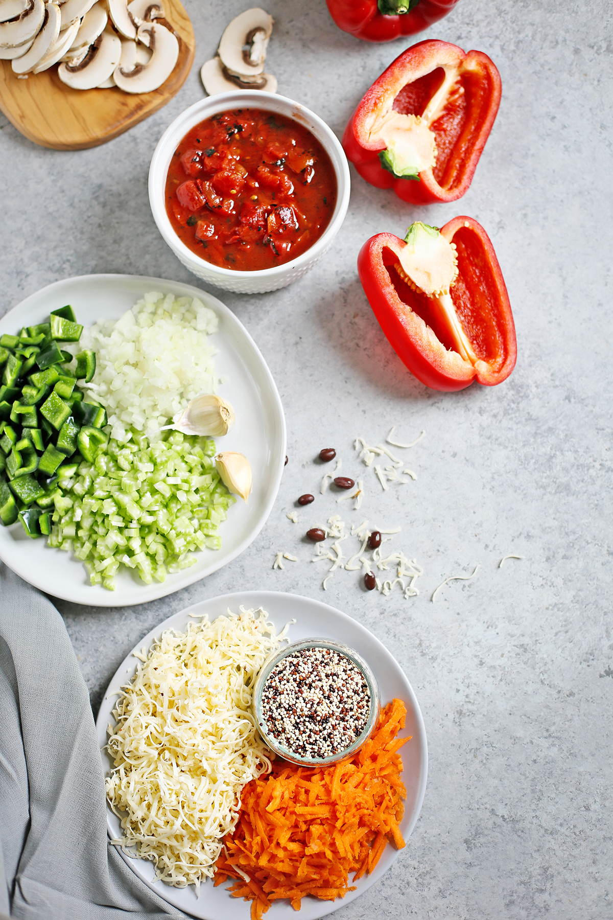 Ingrdients To Make Quinoa Stuffed Peppers Good Life Eats