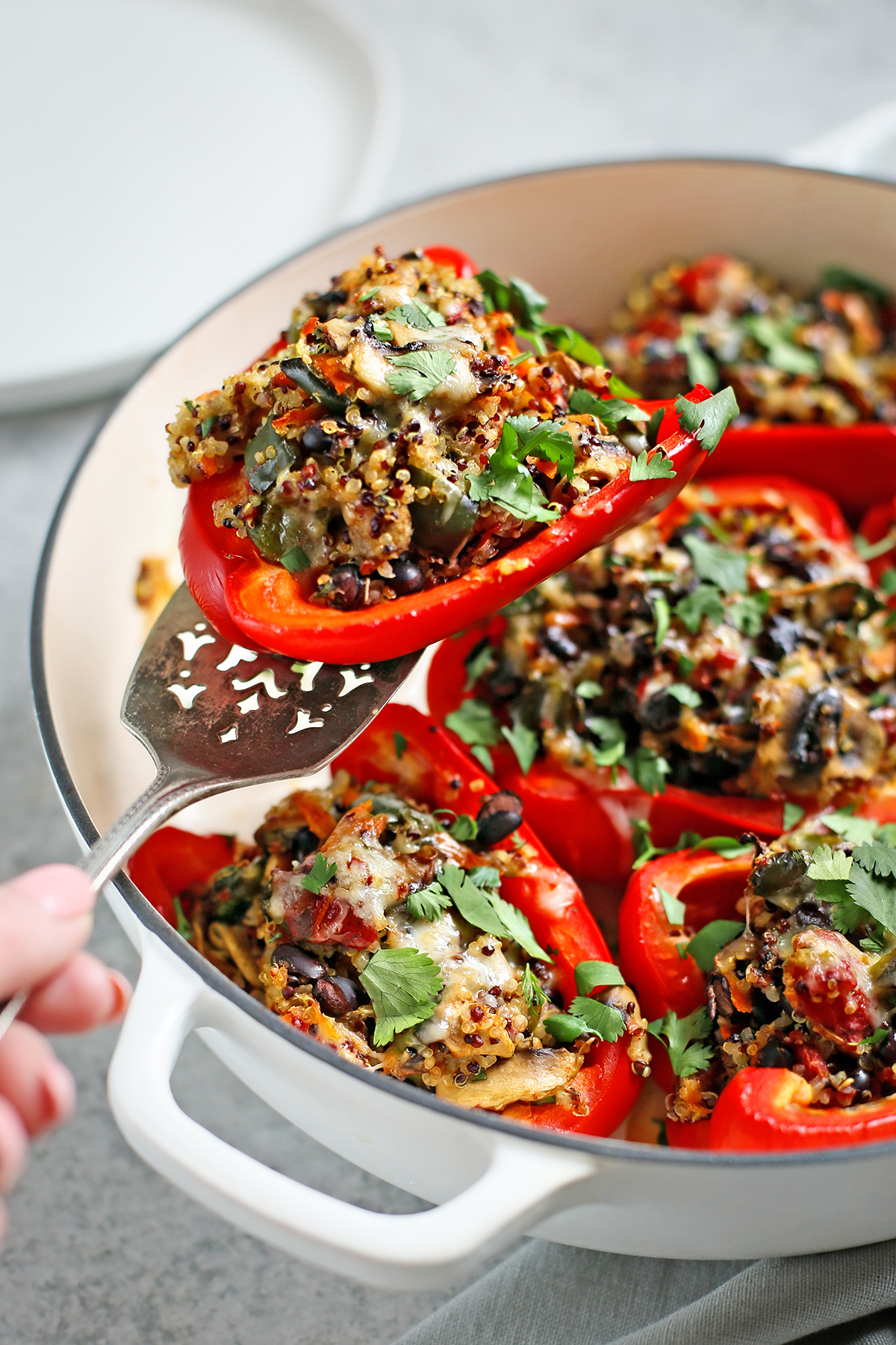 Quinoa Stuffed Bell Peppers Good Life Eats