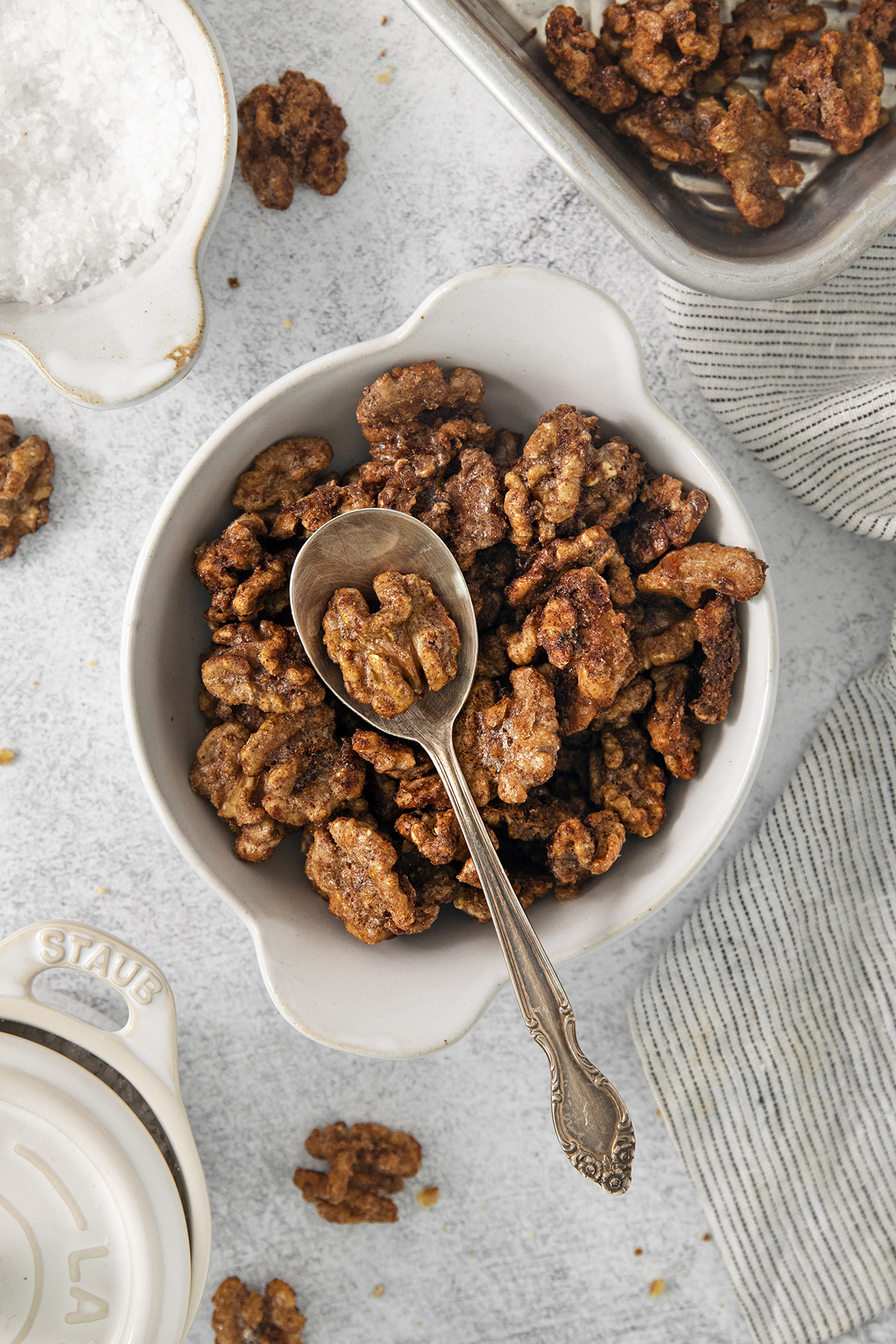 Cinnamon Vanilla Glazed Walnuts (Candied Walnuts) | Good Life Eats