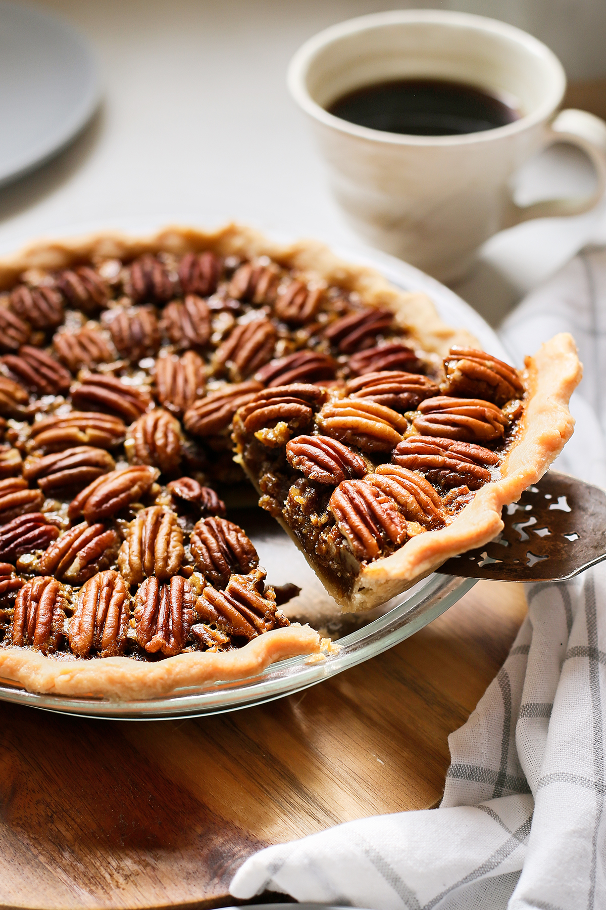 Phyllo pastry cups filled with traditional pecan pie. Take pecan