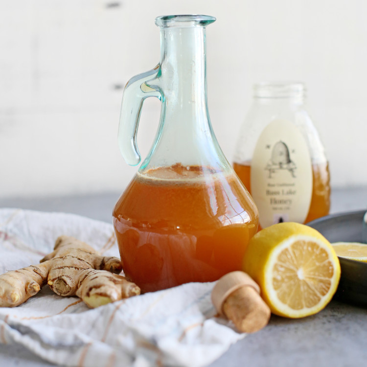 homemade cough syrup in a bottle