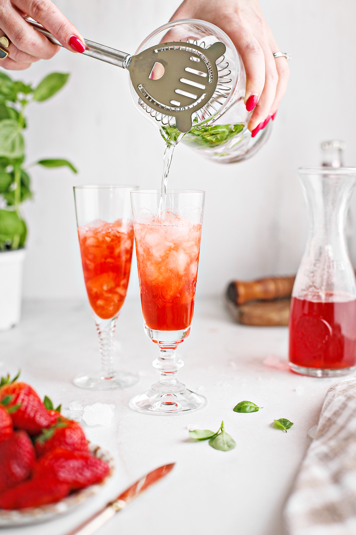 How-to-Make-a-Strawberry-Shrub-Cocktail | Good Life Eats