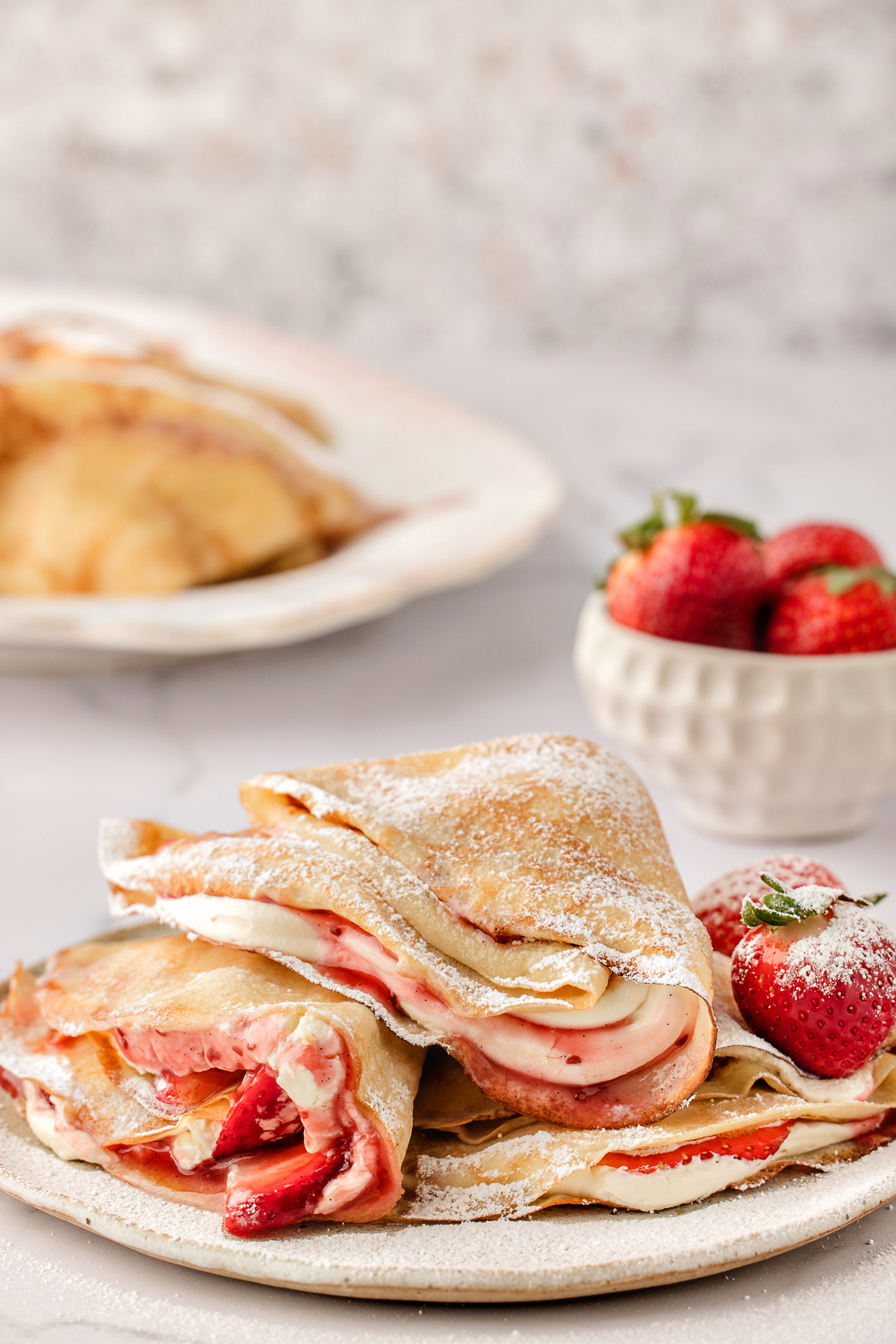 Strawberry Crepes: Golden Crepes with Chantilly Cream & Fresh Berries ...