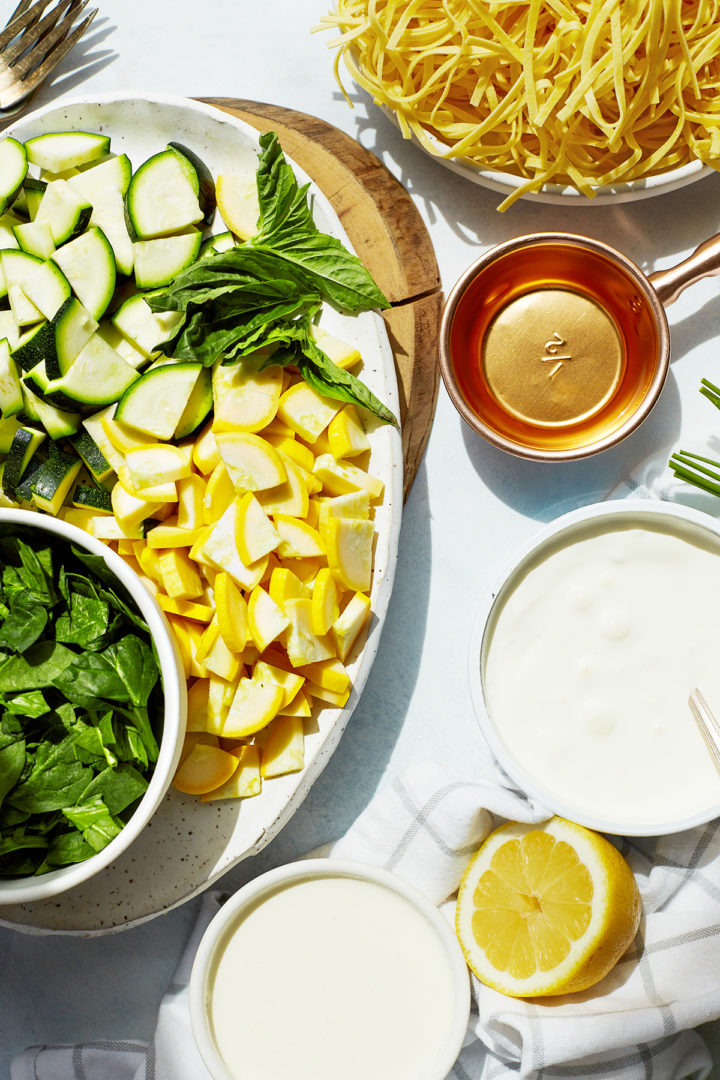 ingredients needed to make pasta primavera with chicken