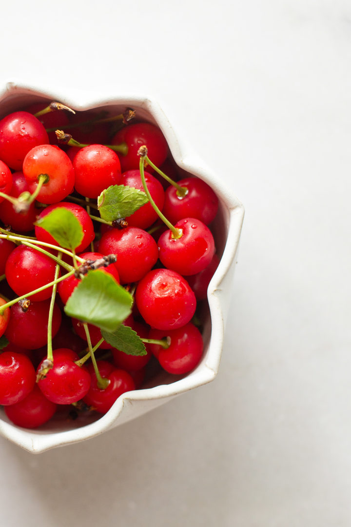 fresh cherries for cherry pie filling