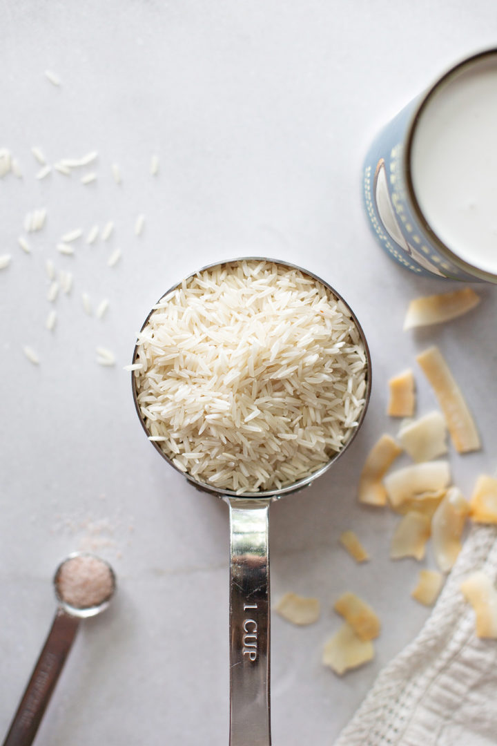 ingredients to make coconut jasmine rice