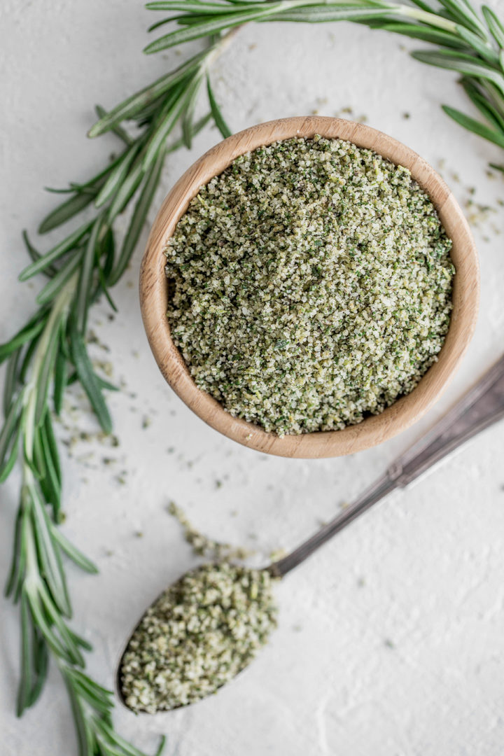 herb salt for seasoning a turkey